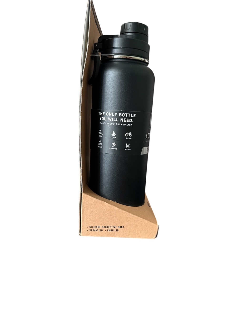 HydraPeak Active 40oz Insulated Water Bottle Bundle - Picture 4 of 6